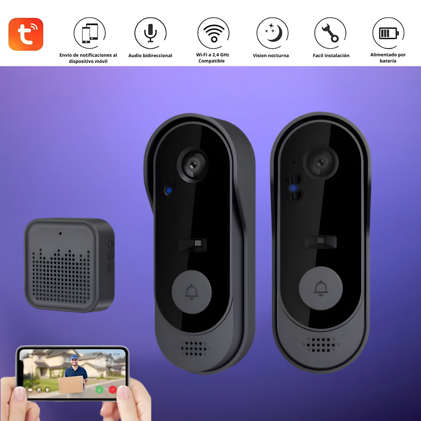 Timbre inteligente Cámara wifi